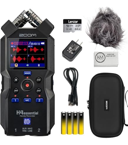 Amazon.com: Zoom H4essential 4-Track 32-Bit Float Portable Audio